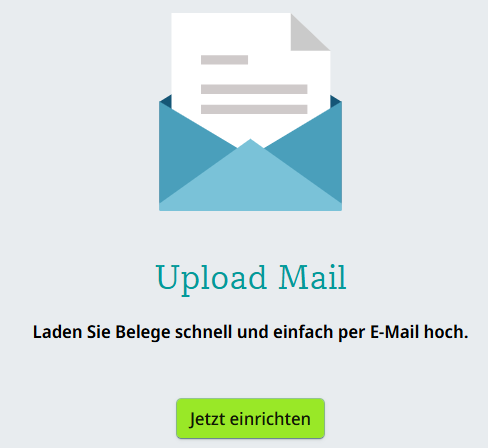 Einrichtung der Upload Mail Funktion